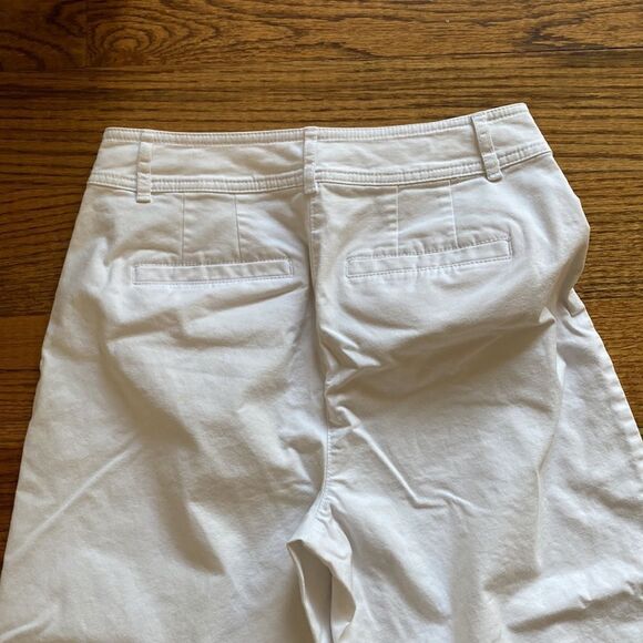 Talbots Wide Leg Crop Chino White Pants Women’s Size 2 - Picture 9 of 16